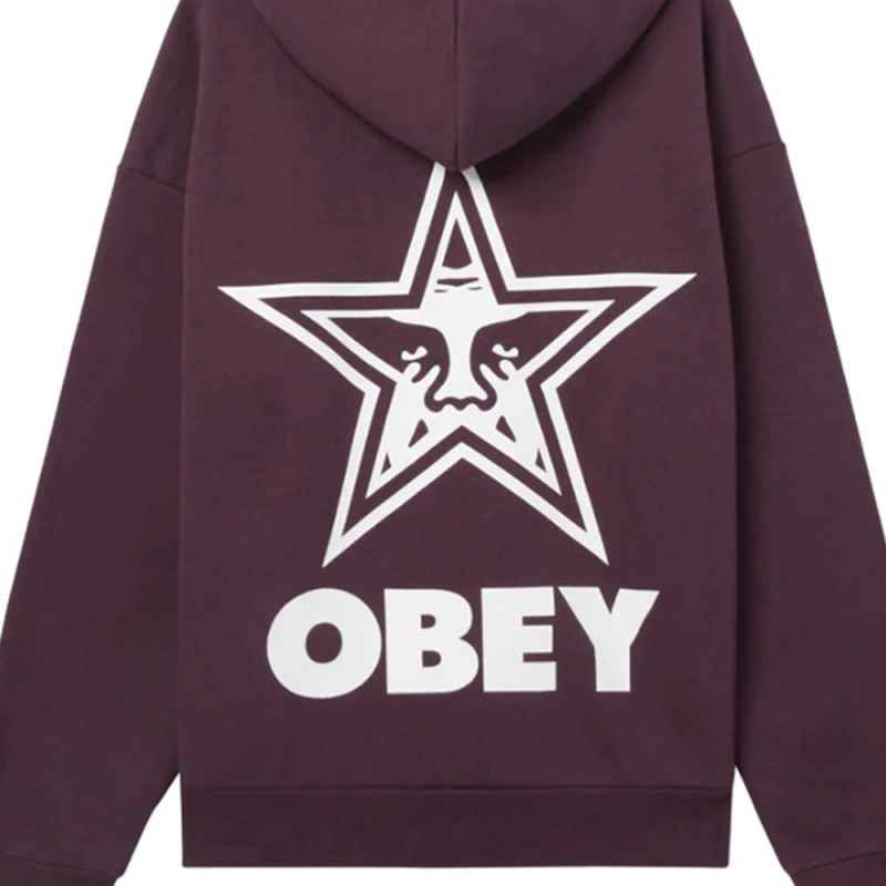 OBEY BOLD STAR EXTRA HEAVY HOOD FLEECE (112470224 PLP)