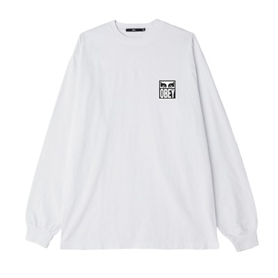 OBEY EYES ICON 2 TEE LS (167102142 WHT)