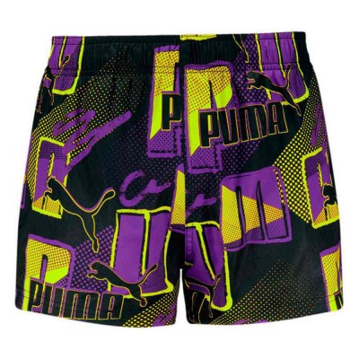 Puma SWIM MEN PRINT PUMA LOGO SHORT SHORTS 1P (701226573 001)