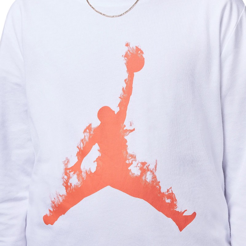 Nike JDB UP IN FLAMES LS TEE (95D477-001)