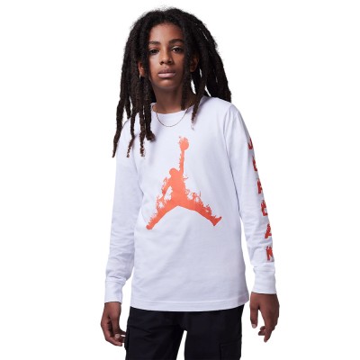 Nike JDB UP IN FLAMES LS TEE (95D477-001)