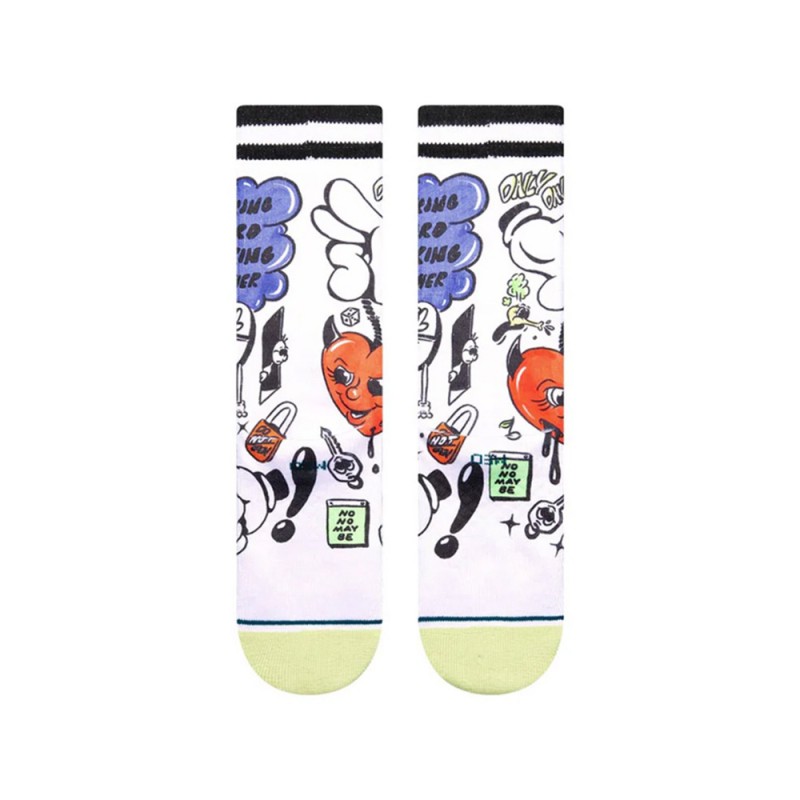 STANCE DAILY DANGER CREW (A556C24DAI WHT)