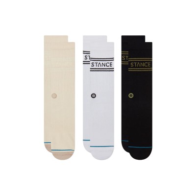 STANCE BASIC 3 PACK CREW (A556D20SRO OATMEAL)