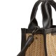 Elena Athanasiou Natural Straw Mini Tote Bag (EA-141 Beige)