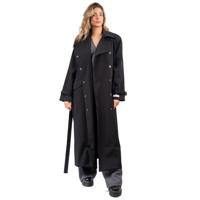 4Tailors Sherlock Long Overcoat (FW24-061 BLACK)