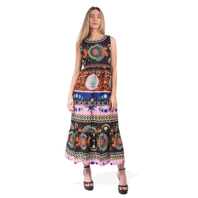 Peace and Chaos MYTHOLOGY LONG DRESS (S24935 TYPOS)