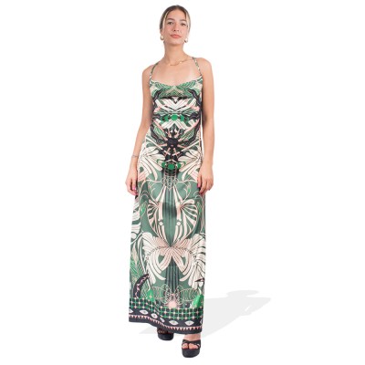 Peace and Chaos FOLIAGE SILKY DRAPE MAXI DRESS (S24950 TYPOS)