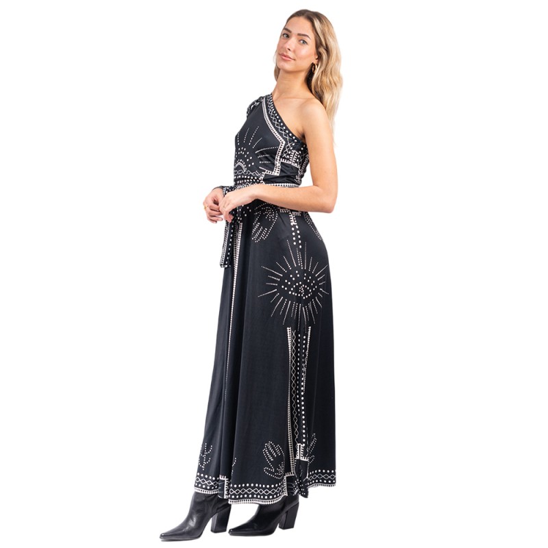 Peace and Chaos PROPHECY ONE SHOULDER LONG DRESS (W24906 TYPOS)